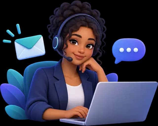 Customer support specialist ready to help